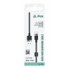 TEXTILNÍ KABEL USB-A / USB-C 1,5M, USB 2.0 ČERNÝ