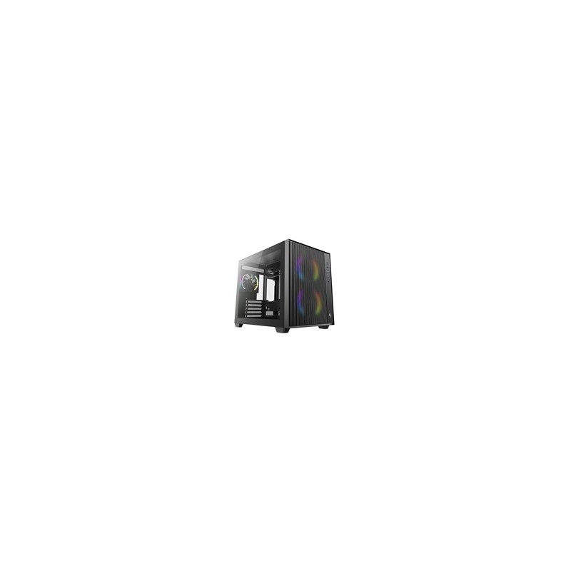 DEEPCOOL Case CG330 MESH 3F, mATX, Průhledná bočnice, 1x120mm ARGB, 2x140mm ARGB, černá