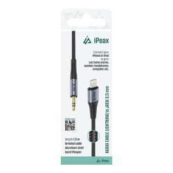 ADAPTÉR LIGHTNING / 3,5 MM JACK 1,5 M ČERNÝ