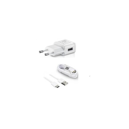 Samsung síťová nabíječka EP-TA200EWE + EP-DG970BWE, USB-C, 15W, bílá - bulk