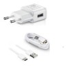 Samsung síťová nabíječka EP-TA200EWE + EP-DG970BWE, USB-C, 15W, bílá - bulk