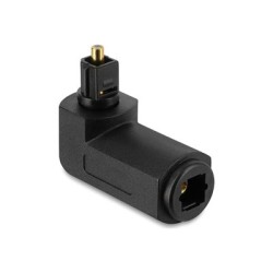 TOSLINK Adapter male to female 90° angl