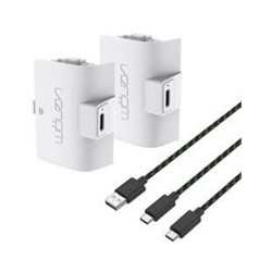 VENOM VS2874 Xbox Series S/X & One White High Capacity Twin Battery Pack + 3 meter cable