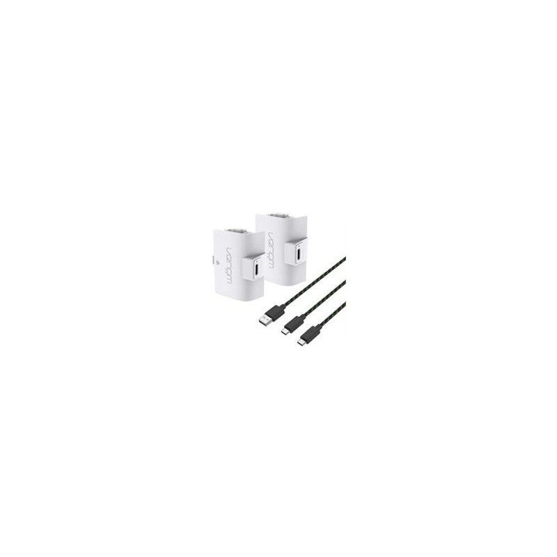 VENOM VS2874 Xbox Series S/X & One White High Capacity Twin Battery Pack + 3 meter cable