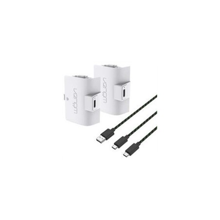VENOM VS2874 Xbox Series S/X & One White High Capacity Twin Battery Pack + 3 meter cable