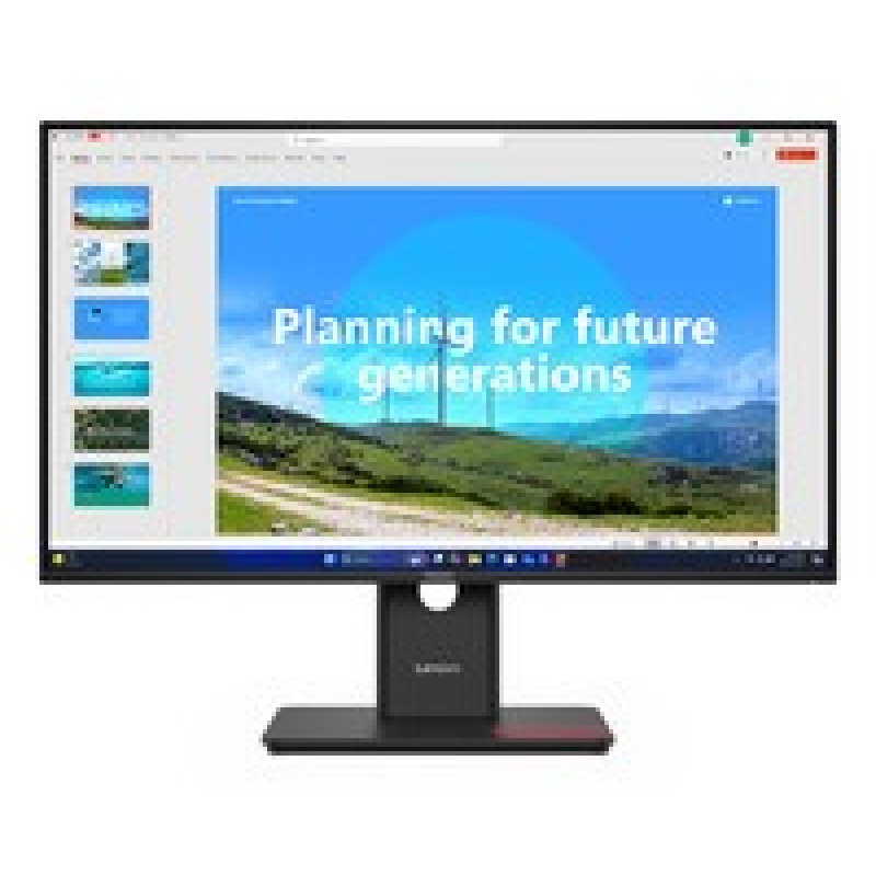 Monitor ThinkVision T27D-40 27" IPS FHD 4ms 300cd 1500:1 120Hz Dock DaisyChain HUB Tilt Swivel Lift Pivot