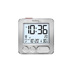 TechnoLine WT 265 digitální budík s teploměrem, stříbrný