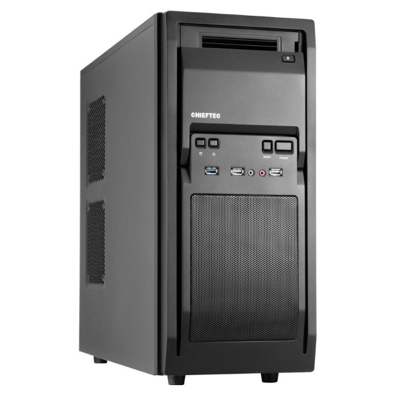 CHIEFTEC skříň Libra Series/Miditower, LF-02B-OP, Black, USB 3.0, bez zdroje