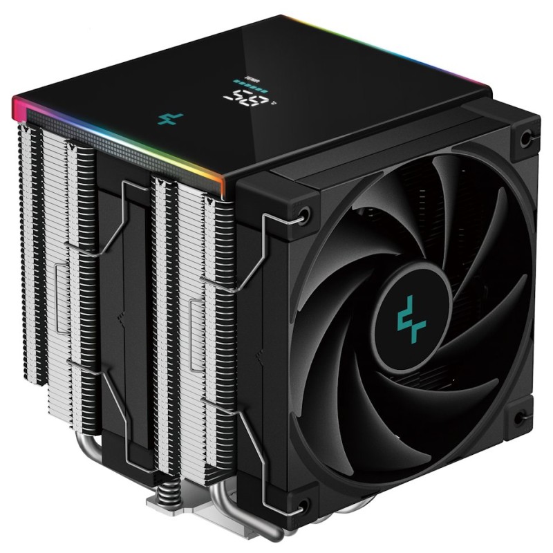 DEEPCOOL CPU Chladič AK620 DIGITAL SE, ARGB, 2x120mm, LGA1851, AM5, černá