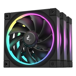 DEEPCOOL Ventilátor FL12 3v1, 3x120mm, ARGB, černá
