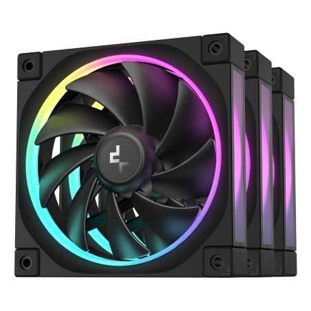 DEEPCOOL Ventilátor FL12 3v1, 3x120mm, ARGB, černá