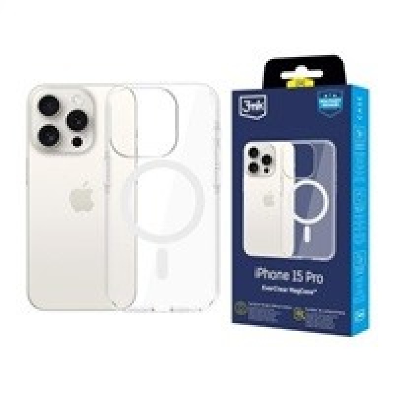 3mk ochranný kryt EverClear Magcase pro Apple iPhone 15 Pro