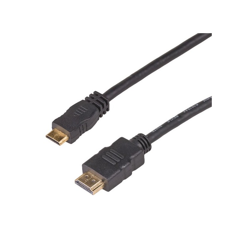 Akyga Kabel HDMI 1.4 (M)/mini-HDMI 1.4 (M), 1m
