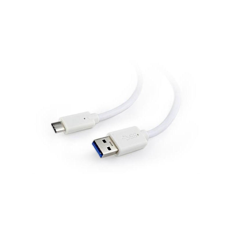 Gembird kábel USB 3.0 (AM) na USB 3.1 (CM), 0.5 m, biely