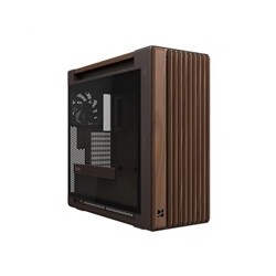 ASUS case PROART PA602 WALNUT WOOD RETRO TG, Mid Tower, průhledná bočnice, hnědá