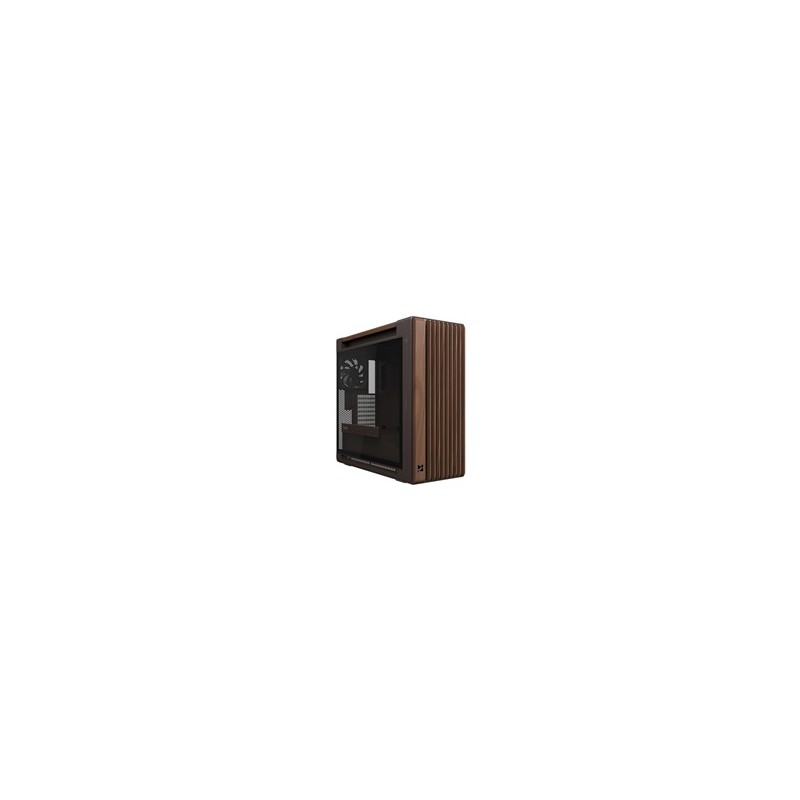 ASUS case PROART PA602 WALNUT WOOD RETRO TG, Mid Tower, průhledná bočnice, hnědá