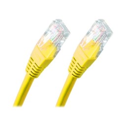 XtendLan patch kabel Cat6, UTP - 0,5m, žlutý (prodej po 10 ks)