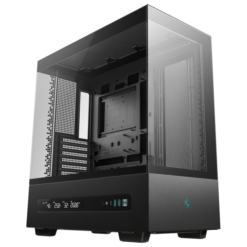 DEEPCOOL Case CH690 DIGITAL, ATX, Průhledná bočnice, černá