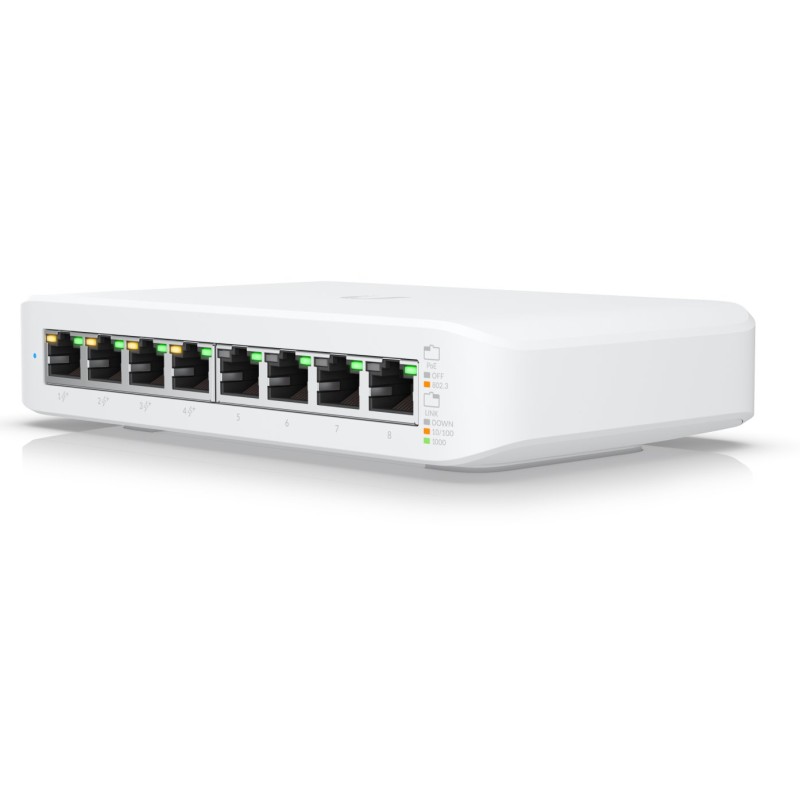 UBNT UniFi Switch USW-Lite-8-PoE [8xGigabit, 4x PoE out 52W, 802.3at/af, 16Gbps] - poškozený obal