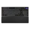 ASUS klávesnice ROG Azoth 96 HE, Mechanická, Bezdrátová, BT, RF 2.4GHz, US, černá