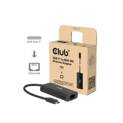 Club3D Adaptér USB-C na RJ45, 10Gb, M/F, 12cm