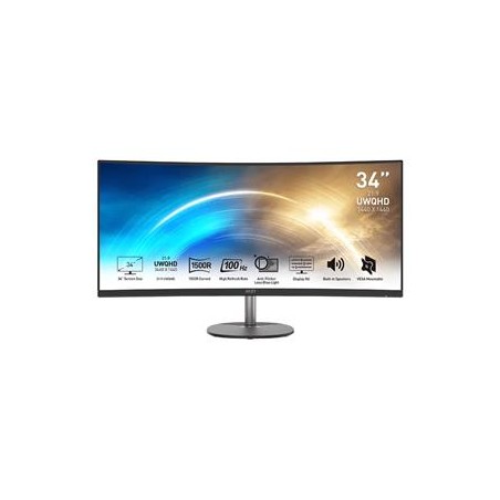MSI LCD PRO MP341CQ, 34" 3440x1440, VA, 100Hz, 4ms, VESA 100x100mm, N/A, Black