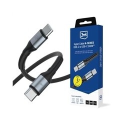 3mk Hyper Cable N-SERIES C to C 3m PD 3.0 QC 3.0 48V/5A 240W Black
