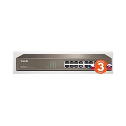 Tenda TEG1016D 16-port Gigabit Ethernet Switch, 10/100/1000 Mbps, fanless, rackmount