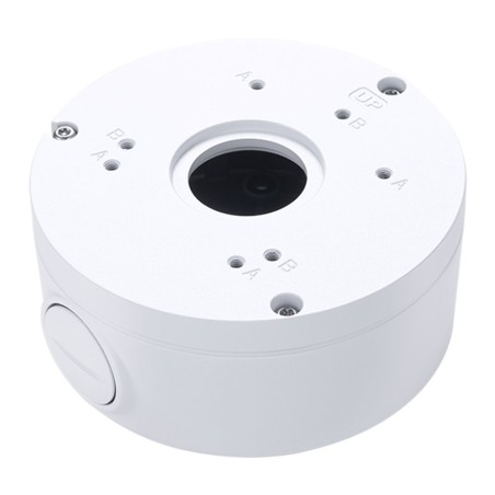 Vivotek AM-71K, instalační krabice pro kameru, hliníková slitina, bílá, závit 3/4", O110 × 48 mm