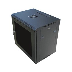 Datacom 19" rozvaděč 9U/450 mm (sklo) černý
