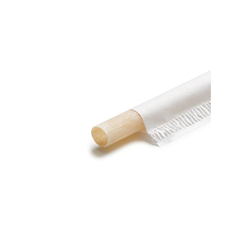 EURO STRAWS - Přírodní bambusové brčko Basic 6x230mm, 200ks, jednotlivě baleny