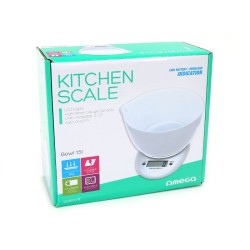 PLATINET OMEGA kuchyňská váha bílá s miskou