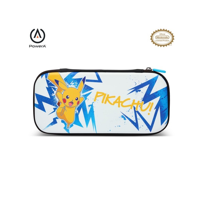 PowerA Slim Case for Nintendo Switch - OLED Model, Nintendo Switch or Nintendo Switch Lite – Pikachu High Voltage