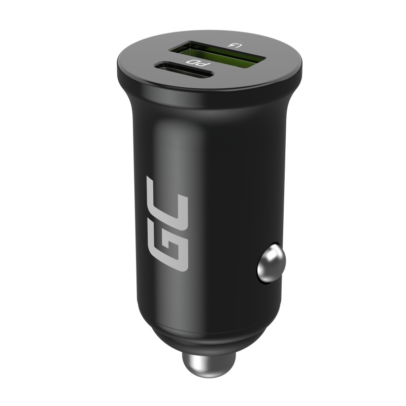 Green Cell Nabíječka do auta 38W GC PowerRide Nano38 s USB-C USB-A Power Delivery a rychlonabíjením Ultra Charge