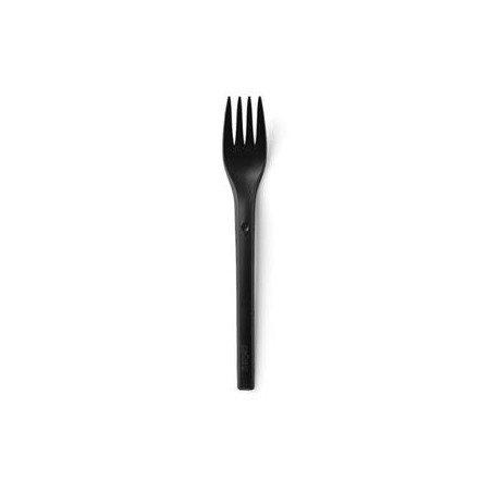 REFORK - Vidlička z přírodního materiálu, black, 25ks
