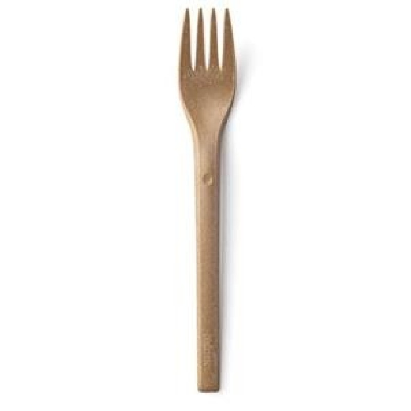 REFORK - Vidlička z přírodního materiálu, natural, 25ks