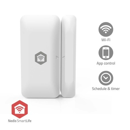 Nedis ZBSD11WT - Zigbee Chytrý Dveřní / Okenní Senzor | Napájení na baterii