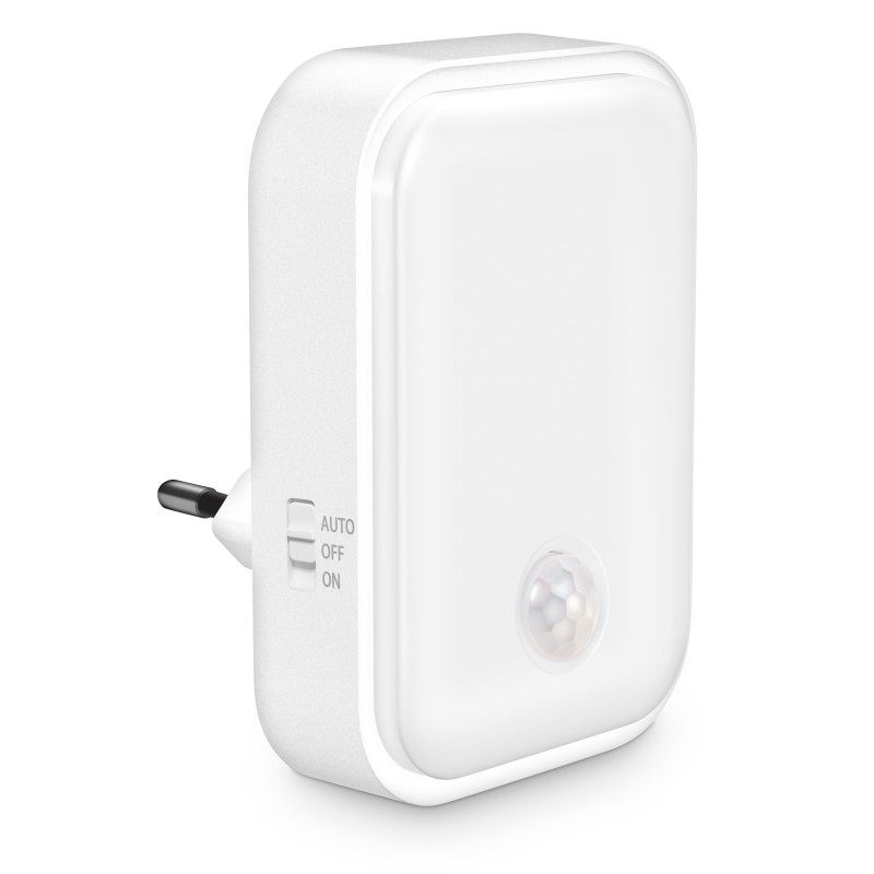 CONNECT IT SPARKLE 1 SENSOR noční světlo s pohybovým čidlem, 3 úrovně osvětlení, BÍLÁ