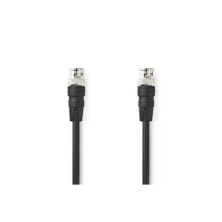 Nedis CVGL01000BK10 - Video kabel BNC | BNC Zástrčka - BNC Zástrčka | 1 m | Černá