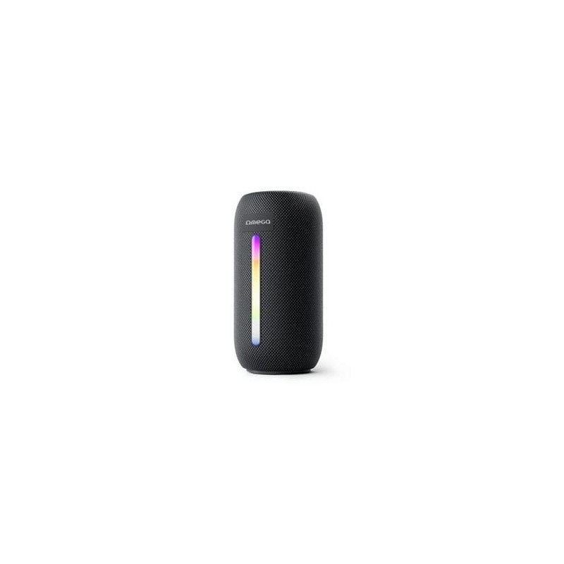 Platinet OMEGA Bluetooth reproduktor V5.1, 10W RMS, RGB podsvícení, baterie 1500mAh, válcový tvar