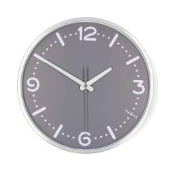 Nedis CLWA3226SS - Nástěnné hodiny | Průměr: 300 mm | Hliník | Tichý pohyb | Kov