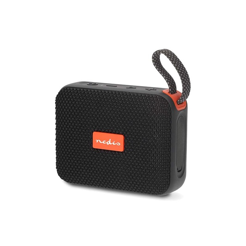 Nedis SPBT0526BK - Bluetooth® Reproduktor | 10 W | Mono | Home / Portable / Venkovní | Černá / Oranžová
