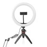 Nedis RLSTND100BK - Kruhové Světlo | 10 inch | 120 LED's | 2700 - 6700 K | Stativ | Černá