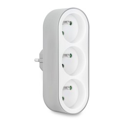 CONNECT IT Rozbočovací adaptér Tripple Split , 3 zásuvky (bíla)