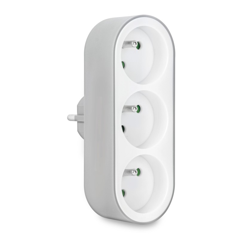 CONNECT IT Rozbočovací adaptér Tripple Split , 3 zásuvky (bíla)