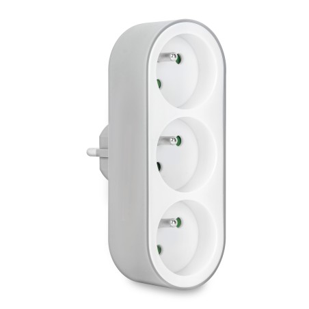 CONNECT IT Rozbočovací adaptér Tripple Split , 3 zásuvky (bíla)