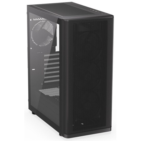 Endorfy Ventum 400 Air,Skříň, Middle tower, bez zdroje, 4× 120mm ventilátor, 2× USB 3.0, 1× USB-C, tvrzené sklo, mesh