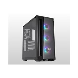 Cooler Master case MasterBox MB520 ARGB, E-ATX, Průhledná bočnice, 3x 120mm ARGB Fan, 1x 120mm Fan, Černá