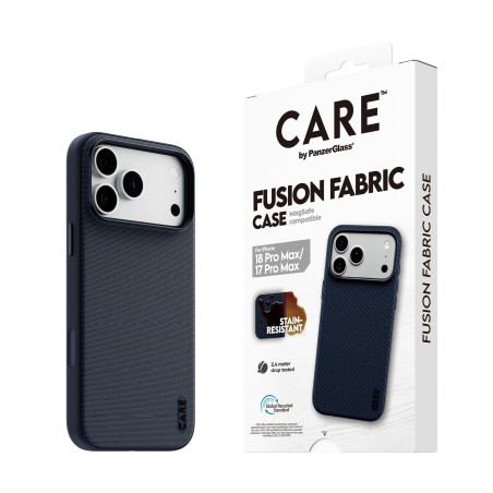 PG CARE Apple iPh 18 Pro Max Woven MagS blue