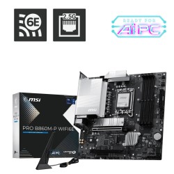 MSI MB Sc LGA1851 PRO B860M-P WIFI6E, Intel B860, 4xDDR5, WiFi, 2xDP, 1xHDMI, 1xVGA, mATX